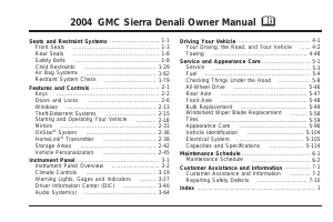 Manual GMC Sierra 1500 Crew Cab (2004)