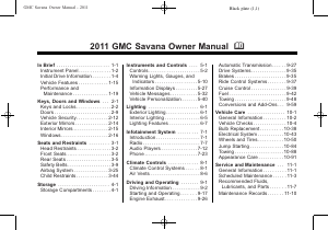 Manual GMC Savana Passenger (2011)
