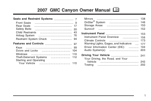 Handleiding GMC Canyon (2007)