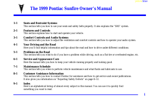 Manual Pontiac Sunfire (1999)