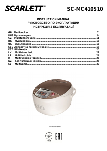 Manual Scarlett SC-MC410S10 Multi Cooker