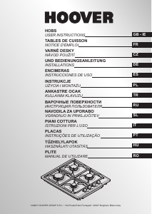 Mode d’emploi Hoover HGL64SX Table de cuisson