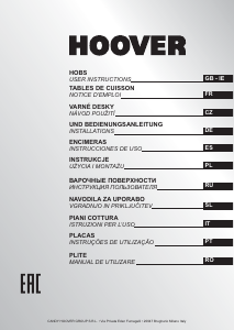 Manual Hoover HGV93SXV B Plită