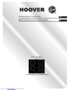 Manual Hoover HPI430BLA/1 Hob