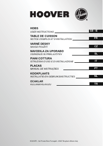 Mode d’emploi Hoover PC HGV 6040 B Table de cuisson