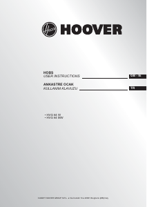 Manual Hoover HVG64MW Hob