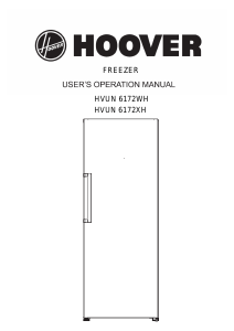 Manual Hoover HVUN 6172XH Freezer