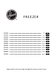 Посібник Hoover HFZE54B Морозильна камера