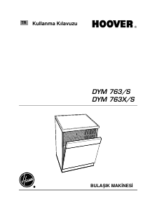 Kullanım kılavuzu Hoover DYM 763X/S Bulaşık makinesi