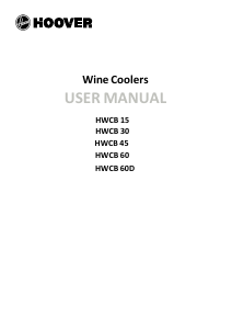 Manuale Hoover HWCB 30 Cantinetta vino