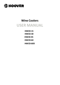 Manual Hoover HWCB 15 Wine Cabinet