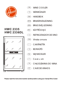 Manual de uso Hoover HWC 2335 Vinoteca