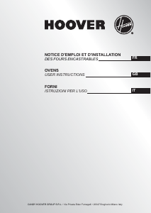 Mode d’emploi Hoover HOA54VX Four