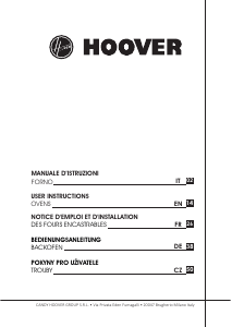 Manuál Hoover HOF4050WA Trouba