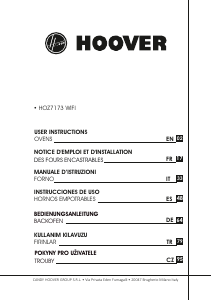 Manual de uso Hoover HOZ7173WI WF/E Horno