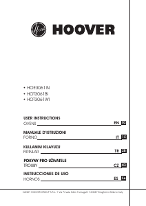 Kullanım kılavuzu Hoover HOT3161BI/E Fırın