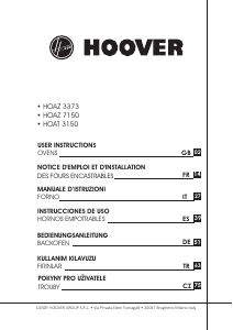 Kullanım kılavuzu Hoover HOAT 3150 BI Fırın