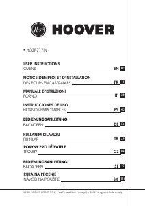 Priročnik Hoover HOZP717IN/E Pečica