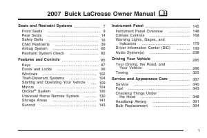 Manual Buick LaCrosse (2007)