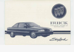 Manual Buick Skylark (1993)