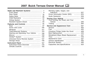 Manual Buick Terraza (2007)