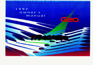 Handleiding Geo Tracker (1997)