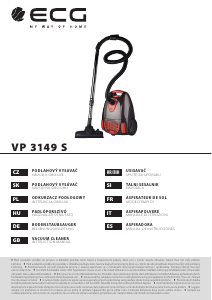 Manuál ECG VP 3149 S Vysavač