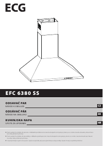 Priručnik ECG EFC 6380 SS Kuhinjska napa