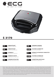 Manual ECG S 3170 Contact Grill