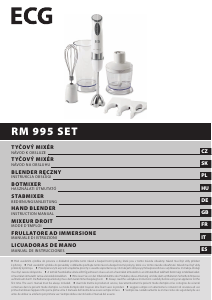 Manuale ECG RM 995 Set Frullatore a mano