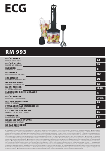 Manuale ECG RM 993 Frullatore a mano