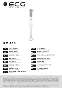 Manuál ECG RM 430 Ruční mixér