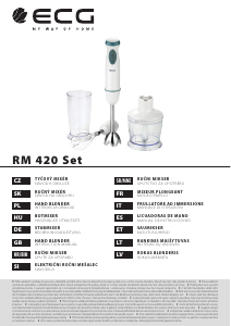 Manuál ECG RM 420 Set Ruční mixér