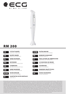 Manuale ECG RM 200 Frullatore a mano