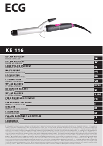 Návod ECG KE 116 Kulma na vlasy