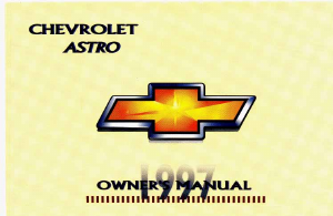 Manual Chevrolet Astro Passenger (1997)