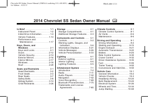 Manual Chevrolet SS (2014)