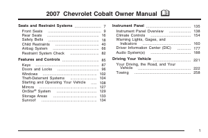 Manual Chevrolet Cobalt (2007)