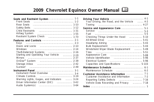 Manual Chevrolet Equinox (2009)