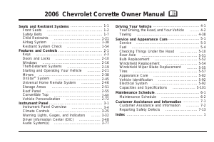 Manual Chevrolet Corvette (2006)