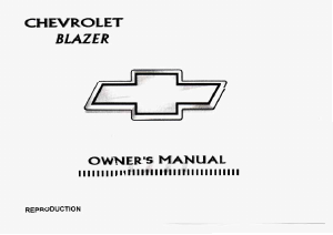 Manual Chevrolet Blazer (1997)