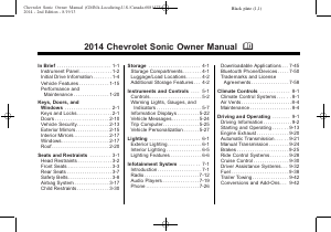 Manual Chevrolet Sonic (2014)