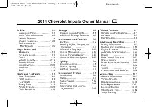 Manual Chevrolet Impala (2014)