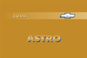 Handleiding Chevrolet Astro Passenger (2002)