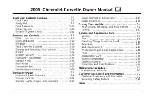 Manual Chevrolet Corvette (2005)