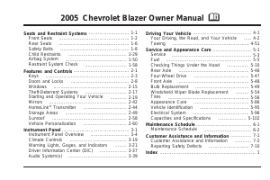 Manual Chevrolet Blazer (2005)