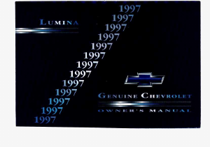 Manual Chevrolet Lumina (1997)