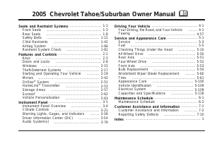 Manual Chevrolet Tahoe (2005)