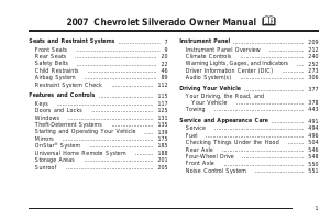 Manual Chevrolet Silverado 2500HD (2007)