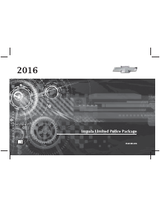Manual Chevrolet Impala Limited Police (2016)